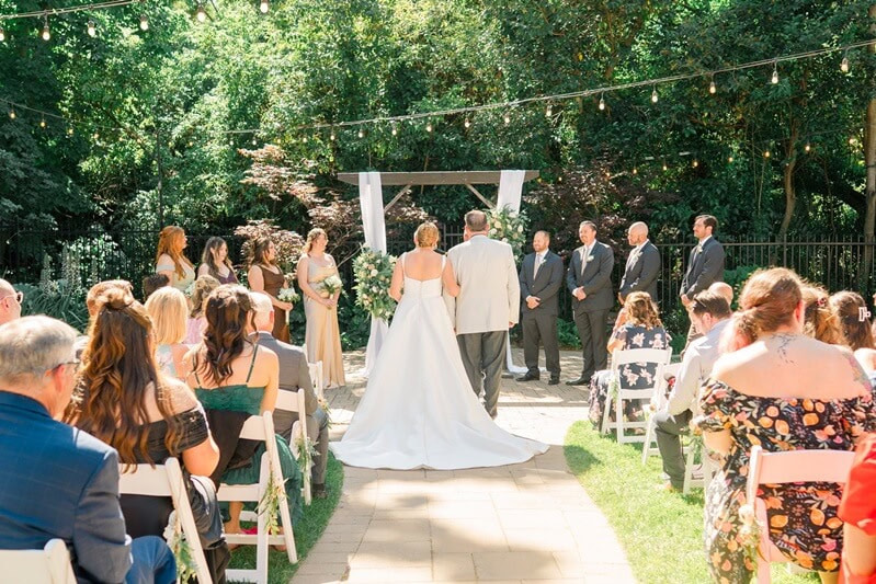 Emotional wedding ceremony moment at The Old Homestead Crockett California Bay Area wedding